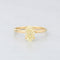 Bague 55 SOLITAIRE DIAMANT JAUNE FANCY YELLOW OVAL OR JAUNE 18K 58 Facettes
