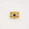 Bague 55 Bague or jaune saphir et diamants 58 Facettes LP463/10