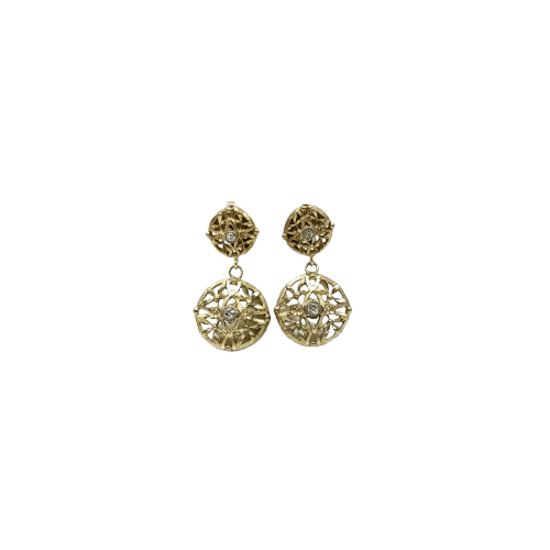 Boucles d'oreilles Boucles d'oreilles or jaune et diamants 58 Facettes Z1351489
