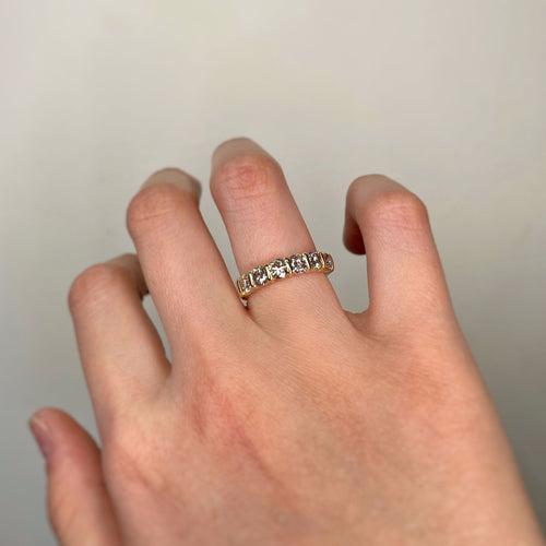 Bague 53 Demi Alliance - Or & Diamants 58 Facettes 250098R