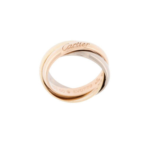 Bague 50 Bague Trinity de Cartier triple or 58 Facettes
