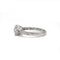 Bague 54 Solitaire accompagné - Or blanc et Diamant 1,27 cts 58 Facettes 250343R-120398R