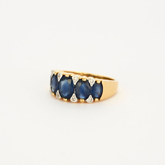 Ring under a starry sky Sapphires Diamonds