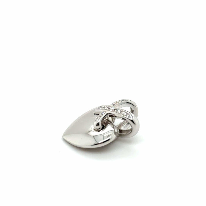 Chaumet - Pendentif coeur lien Or blanc et Diamants 58 Facettes 6070/16