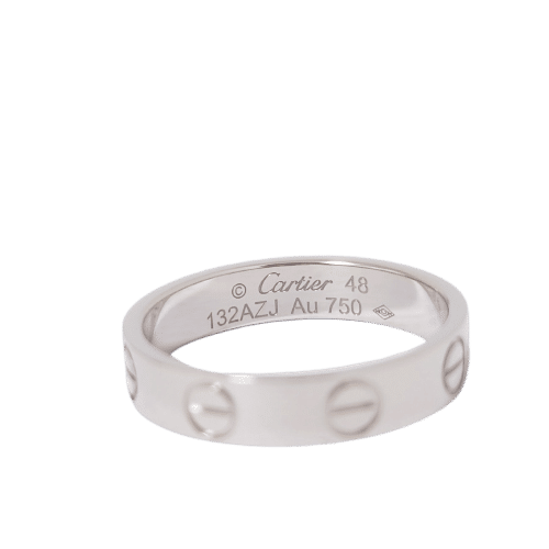 Bague 48 Cartier - Bague Love en or blanc 18k 58 Facettes 1