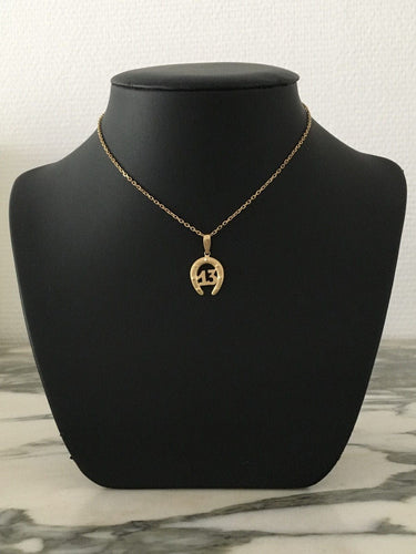 Pendentif Pendentif fer à cheval en or jaune 58 Facettes