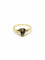 Bague 54 Bague or jaune diamants saphir 58 Facettes