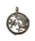 Pendentif Pendentif Art Nouveau fleur Diamants Or rose et argent 58 Facettes