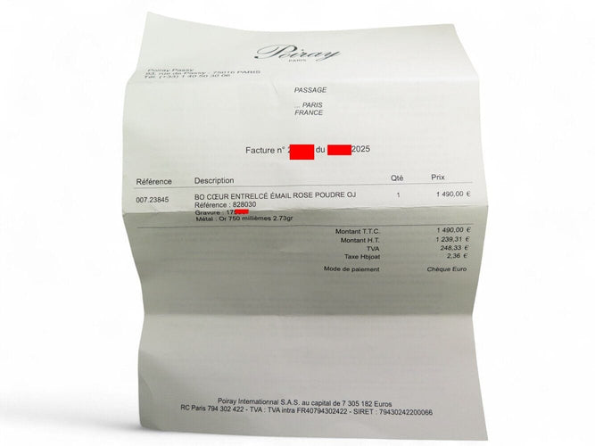 Boucles d'oreilles boucles d'oreilles coeur entrelace email rose & or jaune 18k s 58 Facettes 270064