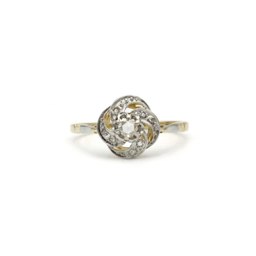 Bague 56 Bague 9 Diamants taille rose 58 Facettes 240130R