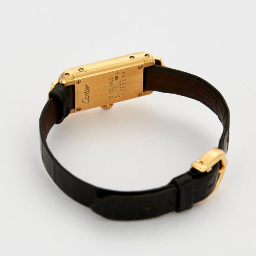Montre CARTIER - Montre Tank Art Déco or jaune et diamants 58 Facettes