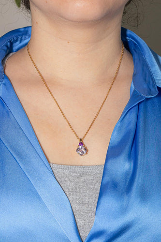 Collier Collier  Pendentif Or jaune Améthyste 58 Facettes 4282981CN