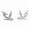 Boucles d'oreilles Boucles d'oreilles vintage Birds of Paradise, vers 1950 – Élégance joyeuse en diamants et platine 58 Facettes 25181-0294