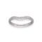 Bague 49 Demi-alliance Tiffany & Co Elsa Peretti en platine avec diamants 0,06 ct F-VVS - Taille 49 58 Facettes FB09446