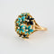 Bague 57 Bague email & diamants brillants or jaune 58 Facettes 2153715