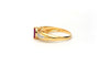 Bague 49 Bague en or jaune sertie d'un rubis et de diamants 58 Facettes B565