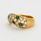 Bague 53 Bague or jaune diamants et émeraudes 58 Facettes 240404
