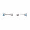 Boucles d'oreilles Boucles d'oreilles Puces Or blanc Topaze 58 Facettes 4021230RV