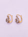 Boucles d'oreilles Paire de dormeuses or, platine, diamants 58 Facettes