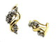 Boucles d'oreilles GILBERT ALBERT. Boucles d'oreilles 2 ors 18K et diamants 58 Facettes