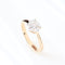 Bague Bague en or rose sertie de diamants taille marquise et princesse 58 Facettes 131455A
