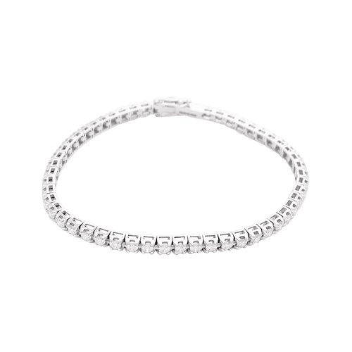 Bracelet Ligne tennis Damiani or blanc, diamants. 58 Facettes 34442