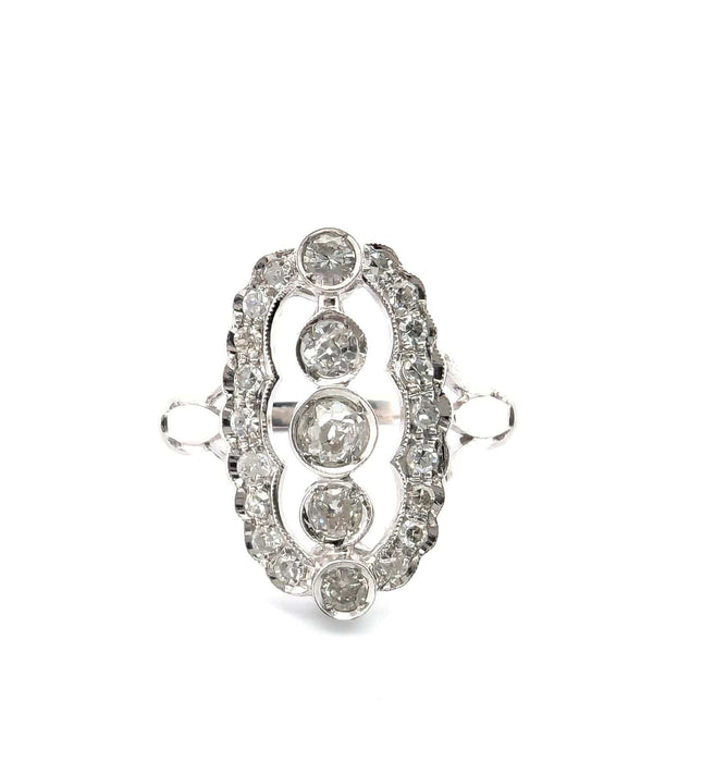 Bague Bague en or blanc et diamants 58 Facettes