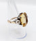 Bague 56.5 Ancienne bague or jaune et argent, citrine, diamants taille ancienne (circa 1880) 58 Facettes A05831