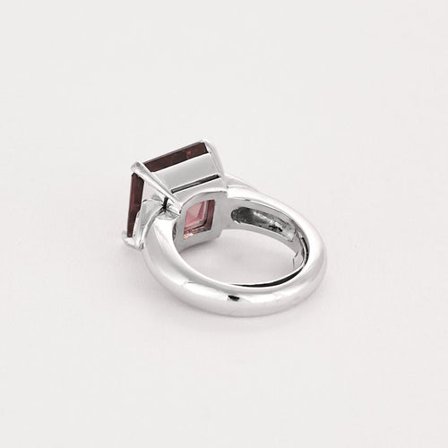 Bague 44 Bague en or blanc, tourmaline rose et diamants 58 Facettes LJ25-332