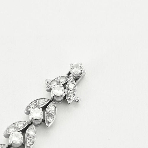 Bracelet Bracelet articulé or blanc et diamants 58 Facettes B250237