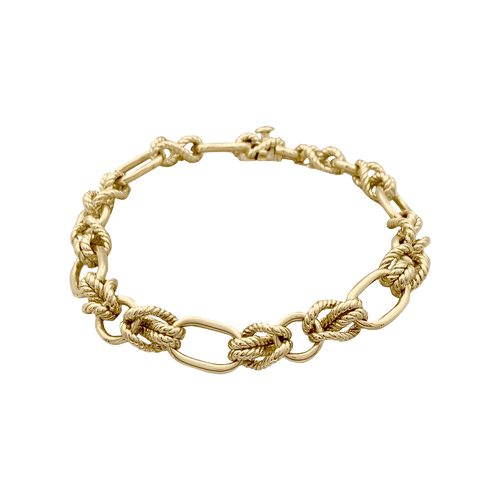 Bracelet Bracelet "Noeuds" or jaune. 58 Facettes 34550