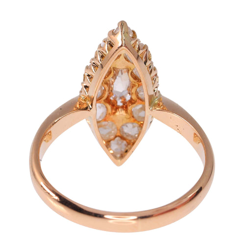 Bague 59 Bague marquise en diamant antique vintage 58 Facettes 23271-0585