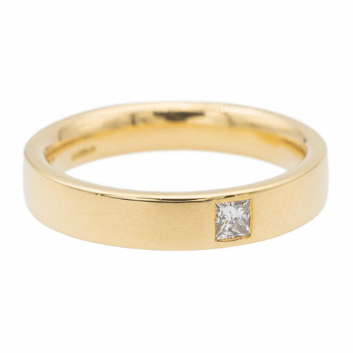 54 Bague Alliance Or jaune Diamant 58 Facettes 1637055CN