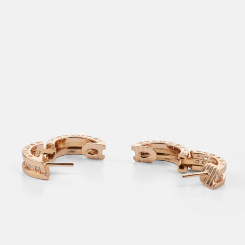 Boucles d'oreilles BULGARI - Boucles d'oreilles B.Zero1 or rose diamants 58 Facettes