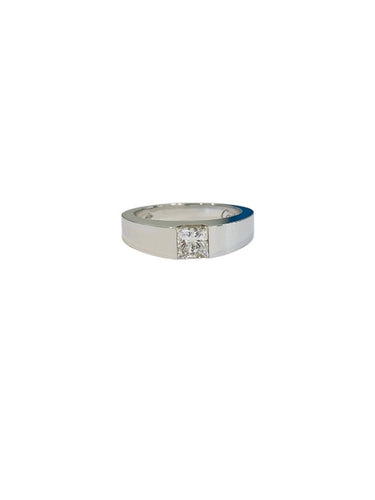 Bague 49 CARTIER - Bague en or blanc et diamant 58 Facettes