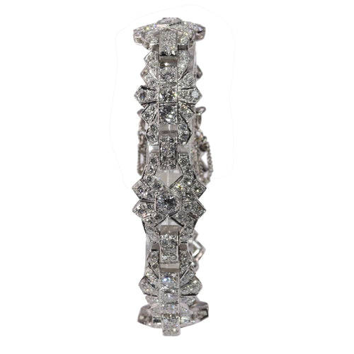 回声 Art Deco ：一款比利时的铂金 1950年代手链 