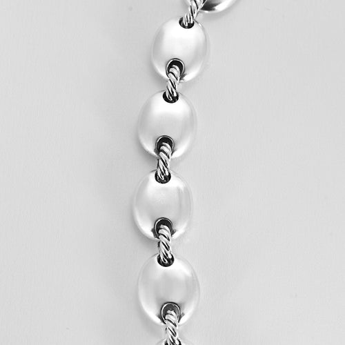 Collier Arthus Bertrand - Collier en argent à maillons ovale 58 Facettes B250497