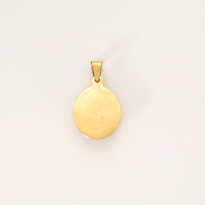 Yellow gold S pendant