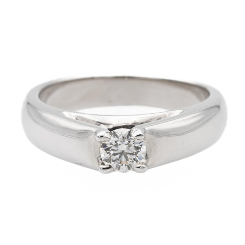 Bague 54 Bague Solitaire Or blanc Diamant 58 Facettes 578737RV