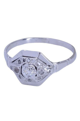 Bague 55 BAGUE ART DÉCO DIAMANT 58 Facettes 086181