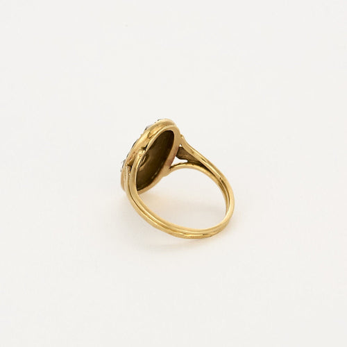 Bague 51 Bague en or jaune 18K diamants 58 Facettes ENG10534