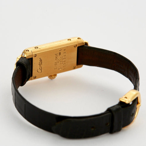 Montre CARTIER - Montre Tank Art Déco or jaune et diamants 58 Facettes