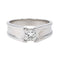 Bague 58 Bague Solitaire Or blanc Diamant 58 Facettes 4354718CN