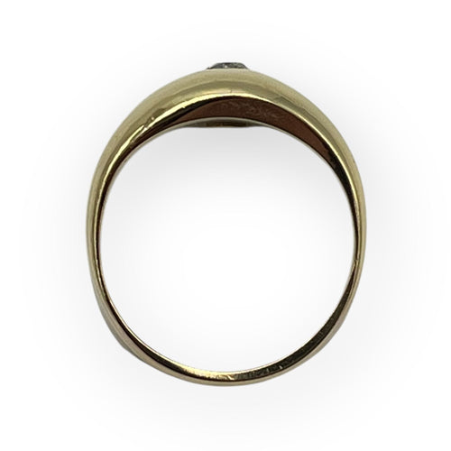 Bague 48 Bague jonc or jaune diamant 58 Facettes 149052821