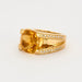 51 Bague moderne or jaune et citrine et diamants 58 Facettes LJ9