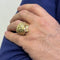 Bague Bague tête de lion en or jaune sertie de diamants 58 Facettes 30011