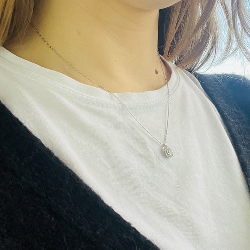 Collier Collier Or avec Diamant Poire 0.50ct 58 Facettes 20400000837