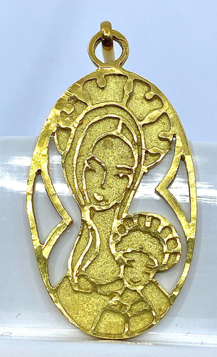 Pendentif Médaille  Vierge et Jésus 58 Facettes AB97