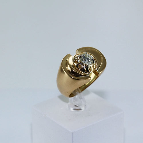 Bague Bague tank diamant ancien 58 Facettes