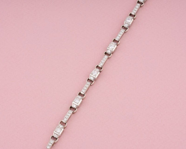 Bracelet Bracelet Art Déco diamants 58 Facettes
